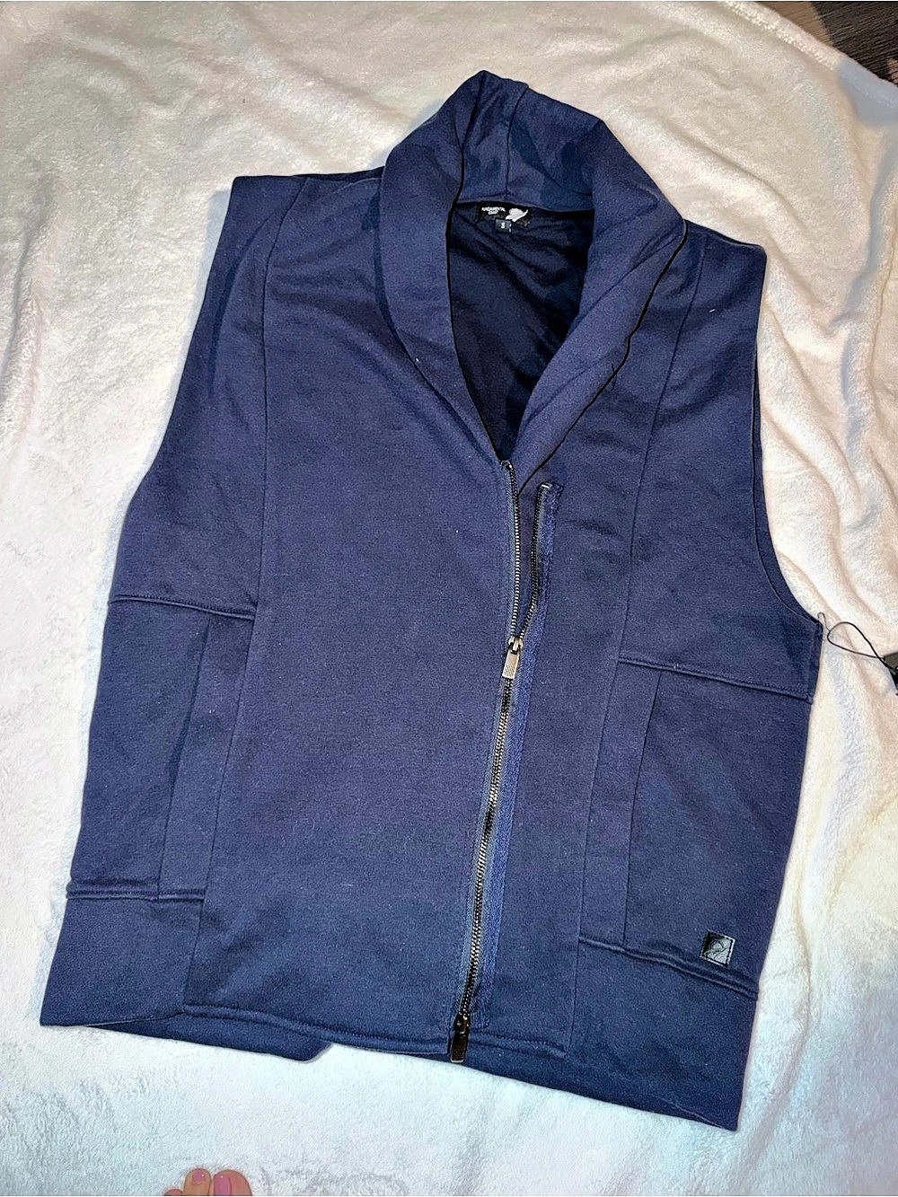 Karbon womenās Blue Zip Front Vest
